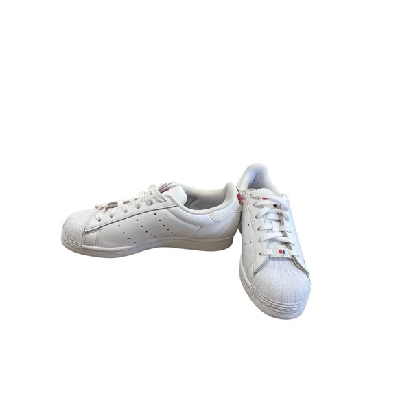 Adidas Superstar Pure J womans white leather sneakers size 5 SKU 8481 - Picture 6 of 16